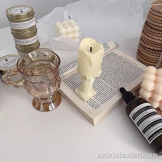 Sugar European Retro Small Candlestick Old Candle Table Lamp ins Wind