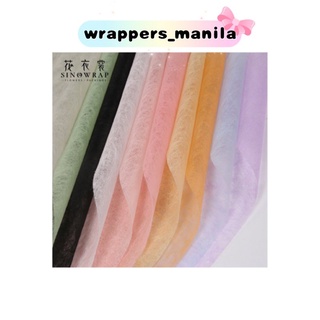 gift▤♤⊙15pcs per Pack Silk Fabric Wrappers Flower Bouquet Packaging Materials Wrapping Paper