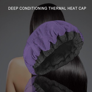 PortableHair Care Heating Cap Deep Conditioning Heat Cap Microwavable Heat Cap Steaming Microfiber
