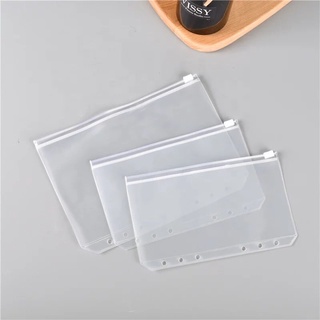 PVC Plastic Transprent Waterproof Pouches Sleeves Inserts for Binder Organizer Planner A5 / A6