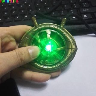 Doctor Strange Necklace Eye of Agomoto Luminous Avengers Movie Prop Alloy Peripheral