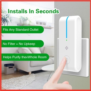 [COD/Ready]Protable Air Purifiers ,Ultrasonic Mosquito Repellent Release Negative Ion for Home Bedroom Room No Hepa Filter Ultrasonic Insect Killer Need Plug In Style Mini Air Purifier Bathroom Toilet Deodorizer TCH