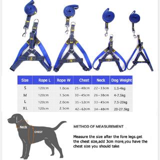 Dog Collar Pet Leash Dogs Harness Teddy Small Medium Large Adjustable Pet Leash Dog Harness (3)