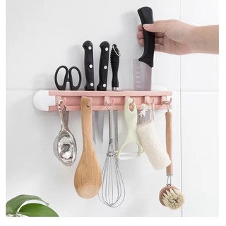 Ecoplanet Kitchen Knife Rack, Kitchen Shelf, Wall-mounted Tool Rack, Hole-free Kitchen Storage Rack