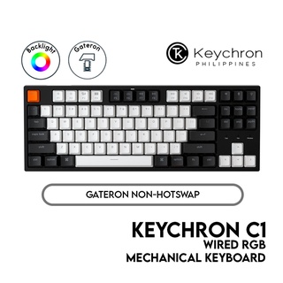 Keychron C1 Mechanical Keyboard (TKL, Wired, RGB, Gateron)