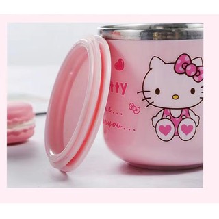 baso 270ml Minion Cup Kids 304 Stainless Steel Cartoon Water Cups With Lid Drinking Mug (7)