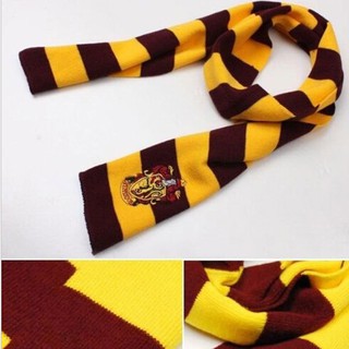 "Harry Potter" Scarf Gryffindor Slytherin Hufflepuff Ravenclaw Badge Scarf (1)