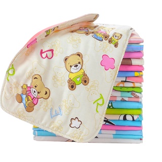 Lantu 24*35cm Pure Cotton Baby 3 Layer Portable Foldable Washable Compact Travel Nappy Diaper