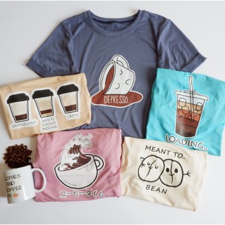 CNCPh Coffee Art Shirt | Small to Medium | Cotton span | Loose Korean | Fun Tees | Shirts | Tshirt