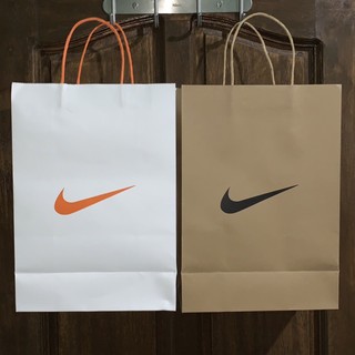 [Ready Stock]◐Nike Paper Bag with Strap for Shoes and Slides Makapal at Orig