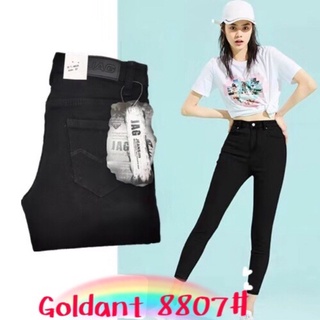 Pants 8807# Women's jeans plain black stretch cotton fabric comfortable fashion skinny