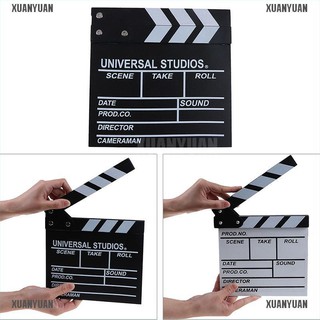 【XUANYUAN】Director video acrylic clapboard dry erase tv film movie clapper bo