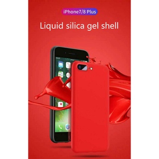 iPhone 7 8 Silica Gel Shell Protective Sheath 7plus 8plus Apple Liquid Silica Gel Mobile Phone Shell