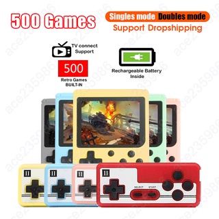 Kids Gift 500 IN 1 Retro Video Game Console Retro Portable Mini Handheld Pocket Classic Game 8-Bit