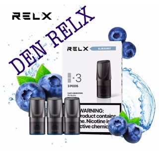 Relx Blue Burst 3-1 pods in 1 box