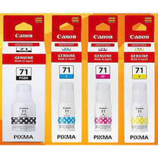 Canon Pixma GI-71 Pigment-Black/Cyan/Magenta/Yellow | Genuine Ink