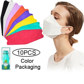 【COD & Ready Stock】10pcs Premium KF94 Mask 4 Layer Non-woven Breathable 3D Anti Viral Mask( KF 94 Protective Korean Face Mask)