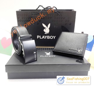 【Spot discount】Man Wallet + Belt Gift Set Automatic Belt gift