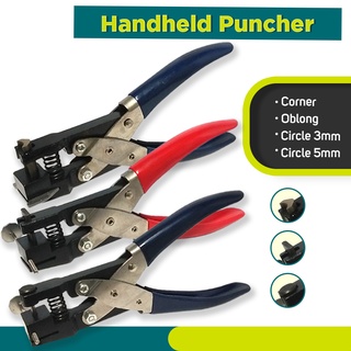 Handheld ID Puncher Metal Body Oblong | Circle | Corner Puncher