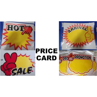 SALE PRICE CARD ARRIVAL PRICE CARD HOT PRICE CARD PROMOTION PRICE CARD