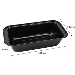 Baking decoration✾✠Home Zania Loaf Pan, Bread Loaf Cake Baking Pan 8.5 x 4.5 Inch Black Carbon Steel
