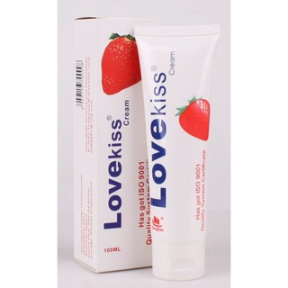 Authentic LoveKiss Strawberry Cream Water-Based Lubricant Sex Oral Lube Anal Lubrication 100ml