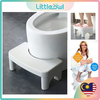 เสื้อผ้าบ้าน[Shop Malaysia] 【M'sia】Non-slip Foot Stool Squat Toilet Stool Squatty Potty Bathroom Toi