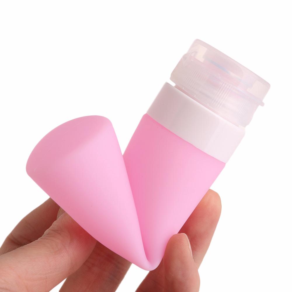 Refillable Silicone Travel Bottle Lotion Shampoo Containers (2)