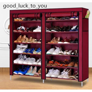 High Quality Double Capacity 6 Layer Shoe Rack Shoe Cabinet