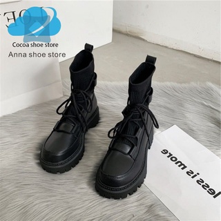 Dr. Martens Boots British Style Student Korean Style All-Match Platform Short Boots2021New Summer Thin Lace up