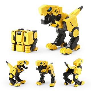 Mini Tyrannosaurus Rex Dinosaur Cube Transformers Robot Toy Birthday Gift Christmas Present for Kids Children Boys Girls (3)