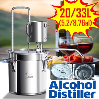12/20/33/50L Home DIY Distiller Moonshine Alcohol Stainless Copper Boiler Alcohol Whisky Water Wine Essential Oil Brewing Kit