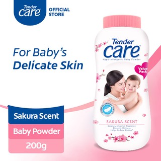 ┇❀❐Tender Care Sakura Scent Hypo-Allergenic Baby Powder 200g