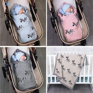 DK Baby Blankets Swaddle Wrap Cotton Knitted Newborn Stroller Bedding Sleeping Covers 100*80cm Toddler Infant Month Blanket