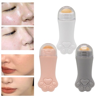 [H&E] Face Oil Absorbing Roller Volcanic Stone Blemish Remover Face Oil Removing Rolling Stick Ball Pink (1)