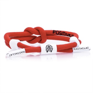 RASTACLAT Knotted Bracelet: Positive Vibes Red