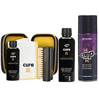 Crep Protect Cure Travel Kit, Cure Shoe Cleaner, Shoe Spray , Wipes and Refill (2)