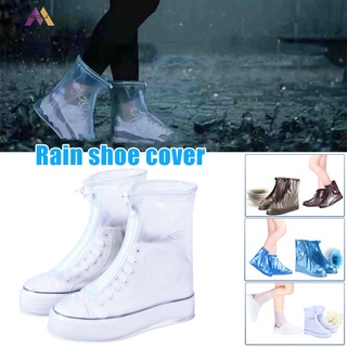 rain shoe❇☃Waterproof Anti-Slip Overshoes Rain Boots Reusable Shoes Covers with Thickened Sole for R
