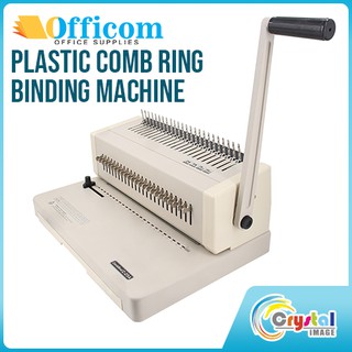 Officom Plastic Comb Ring Binding Machine F4 Size Punch and Bind Machine