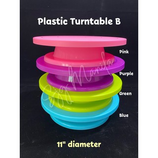colored plastic turntable B cake turner