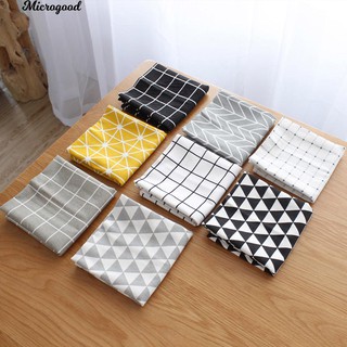 COD🍳40x60cm Simple Cotton Linen Napkin Placemat Dining Table Background Cloth (1)