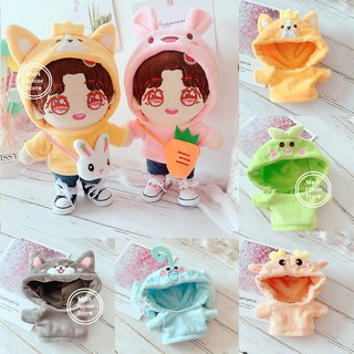 Kpop Ready to ship 20CM BTS Bangtan Boys Doll Rabbit Frog Husky Dog Corgi Plush Clothes Dolls Accessories (1)