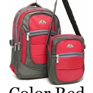 KATHY#sam sonite slingbag & backpack 2in1