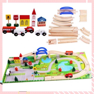 【Available】 WOODEN RAIL OVERPASS TRAIN TRAC
