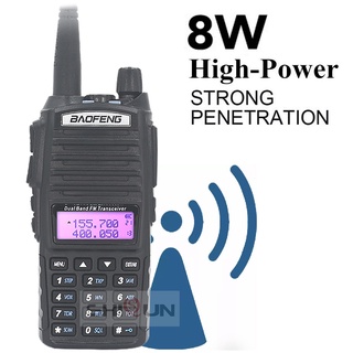 2pcs UV-82 8W Walkie Talkie Optional 5W Baofeng Radio UV82 Dual PTT Two Way Radio Dual Band UHF VHF (6)