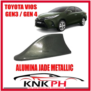 Auto parts ⚘Toyota Vios Alumina Jade Metallic Universal Functional Shark Fin Antenna Green❀