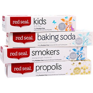 RED SEAL HERBAL and MINERAL TOOTH PASTE Baking Soda , Smokers , Natural , Propolis