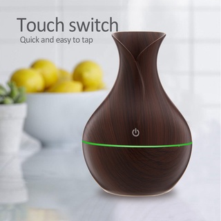 USB Air Humidifier Mini Wood Grain Essential Oil Diffuser Household Aroma Diffuser Aromatherapy With