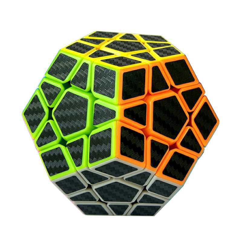 Megaminx 3x3 Carbon Speed Magic Cube Puzzle Rubik Game
