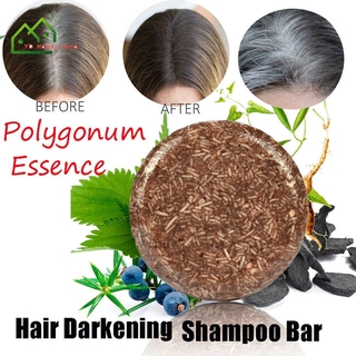 [YD]Hair Darkening Shampoo Bar Natural Organic Conditioner and Repair Hair Color